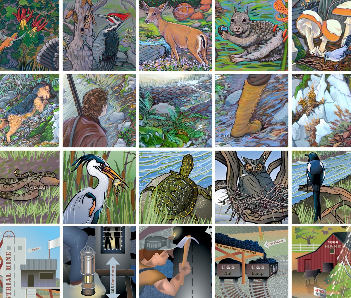 mural sample grid