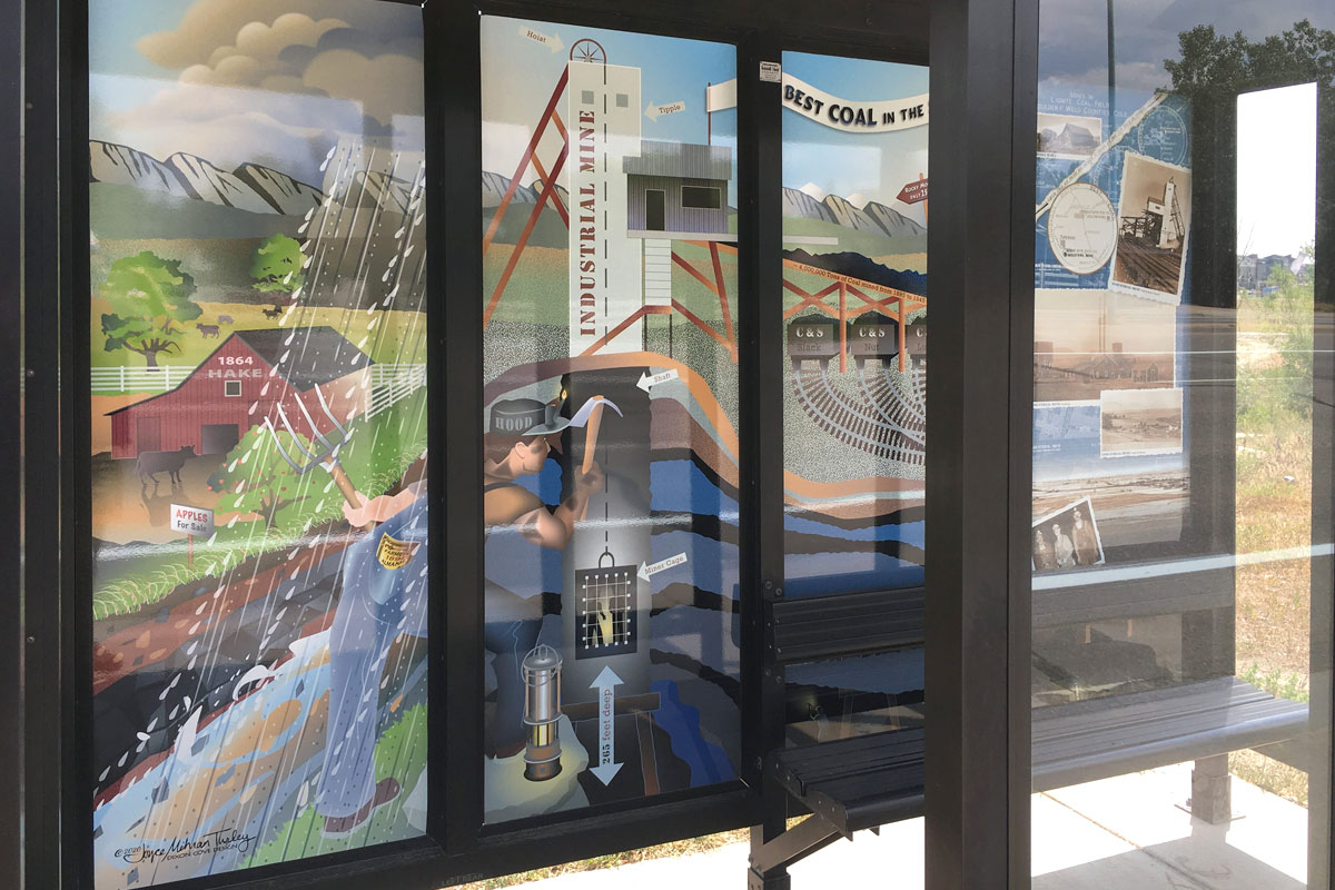 photo of Mining Mural installation